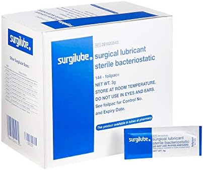 Surgilube 3 g FoilPac Packets, case of 1728